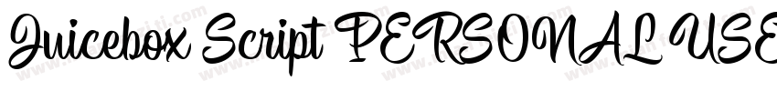 Juicebox Script PERSONAL USE Regul字体转换